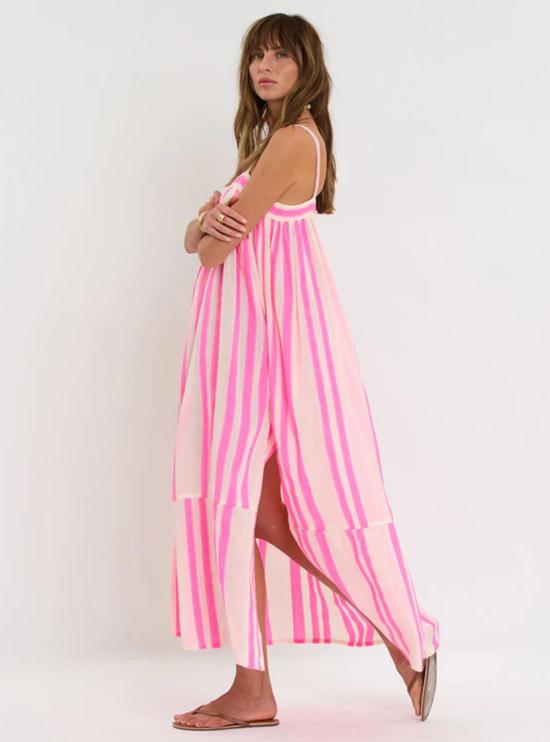  렘렘 롱 원피스 에다 슬립 드레스 - LEMLEM