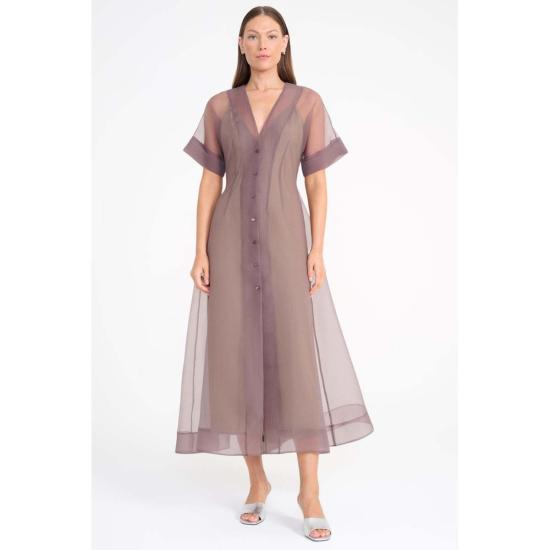  스타우드 롱 원피스 스토드 엘르 드레스 밍크