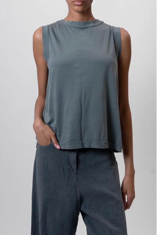  에콰멘테 민소매 티셔츠 Aequamente 저지 탱크탑 Asfalto