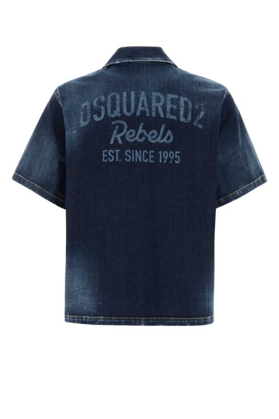 26SS 디스퀘어드2 긴팔 셔츠 S74DM1027S30664 470 Blue - DSQUARED2