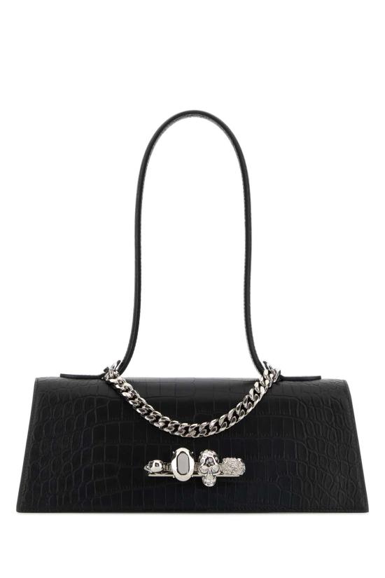 26SS 알렉산더 맥퀸 토트백 8661371HBT2 1000 Black