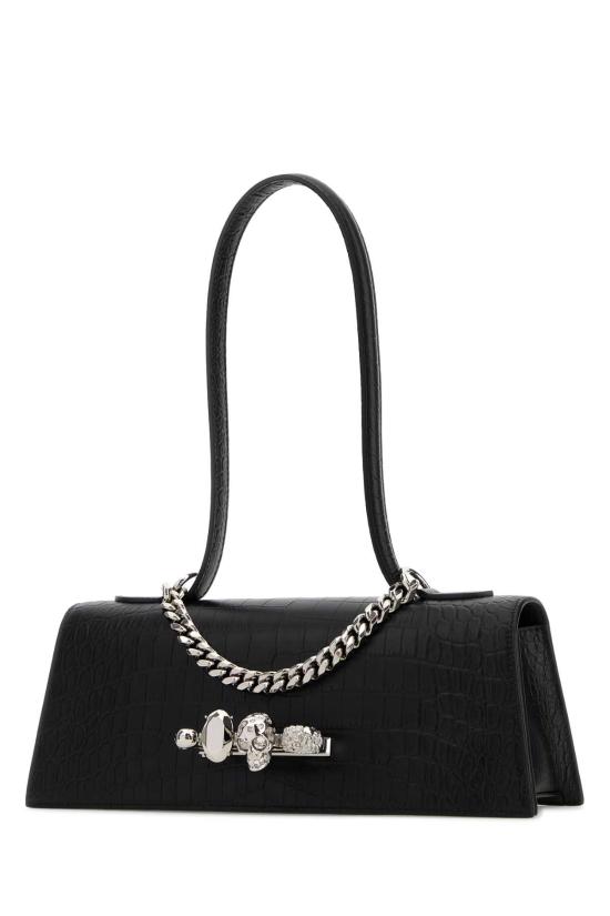26SS 알렉산더 맥퀸 토트백 8661371HBT2 1000 Black - ALEXANDER MCQUEEN