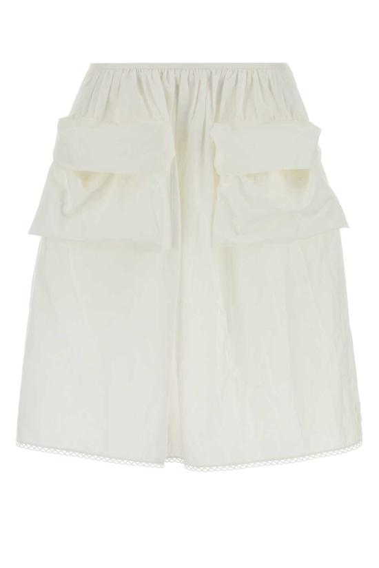 26SS 미우미우 숏 스커트 MG2592SOOO163M F0009 White