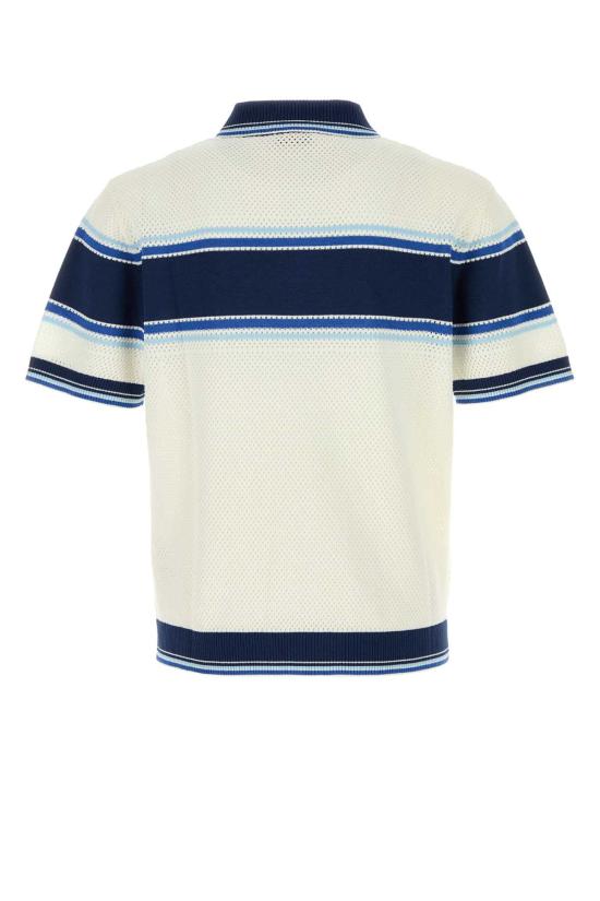 26SS 카사블랑카 폴로 티셔츠 MSS26KW130401 WHITEBLUE White - CASABLANCA