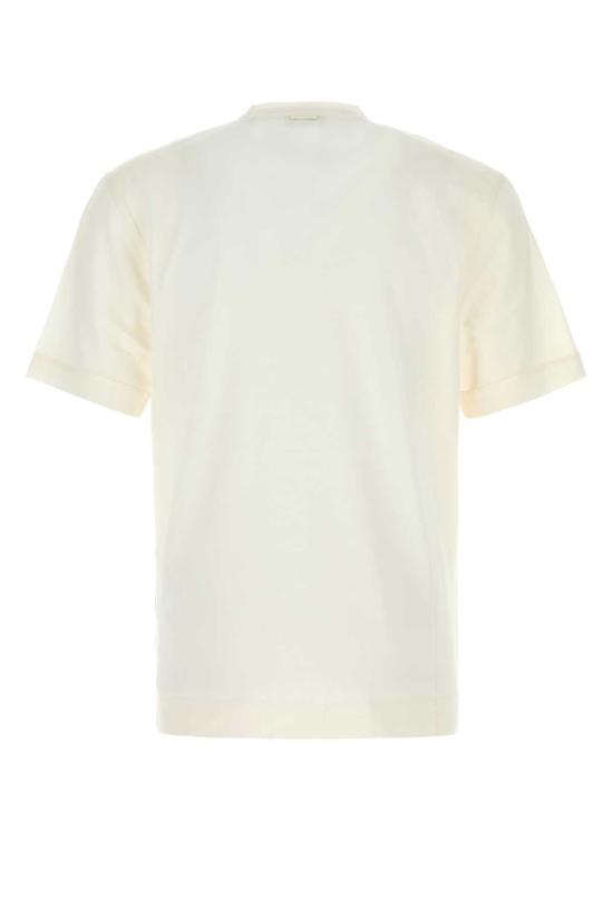 26SS 에르메네질도제냐 반팔 티셔츠 RUH386A3H718 N01 White - ERMENEGILDO ZEGNA