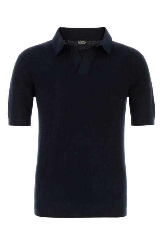 26SS 에르메네질도제냐 폴로 티셔츠 RUHC26A3C31 B09 Blue