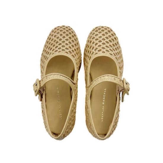  로플러랜달 힐/펌프스 로플러 랜달 리타 메리 제인 플랫 내추럴 - LOEFFLER RANDALL