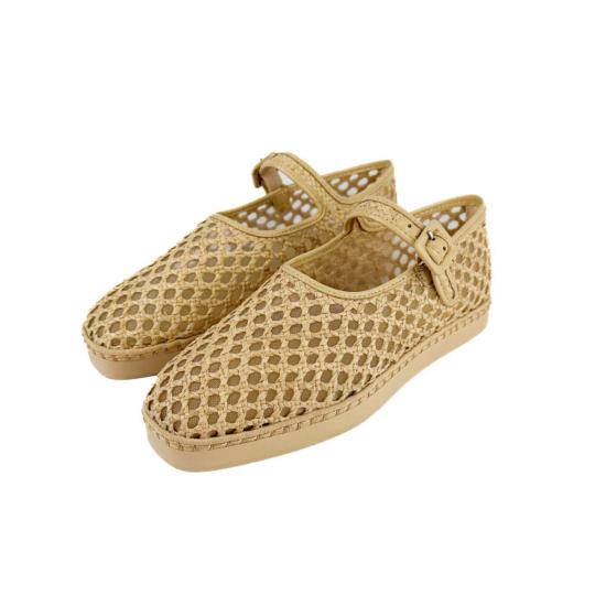  로플러랜달 힐/펌프스 로플러 랜달 리타 메리 제인 플랫 내추럴 - LOEFFLER RANDALL