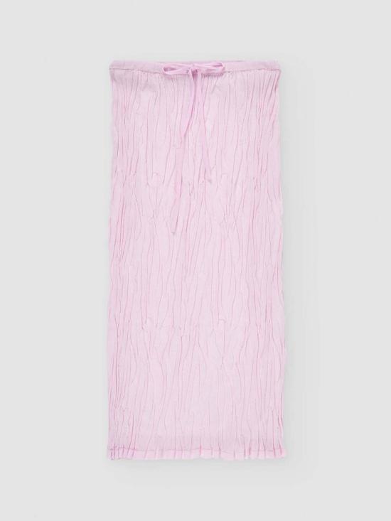  러스 미디 스커트 루스 스커트 연분홍색 - RUS