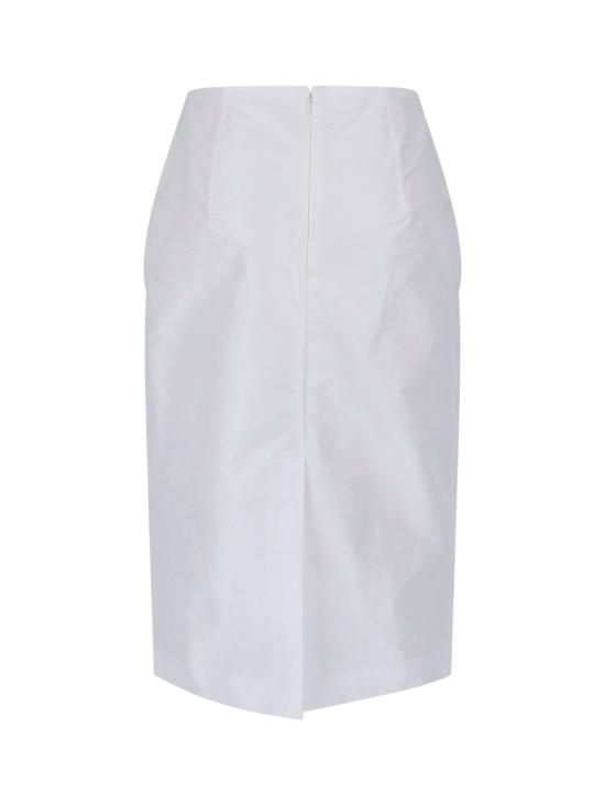 26SS 질샌더 미디 스커트 J03MA0302 J70221 100 White - JIL SANDER