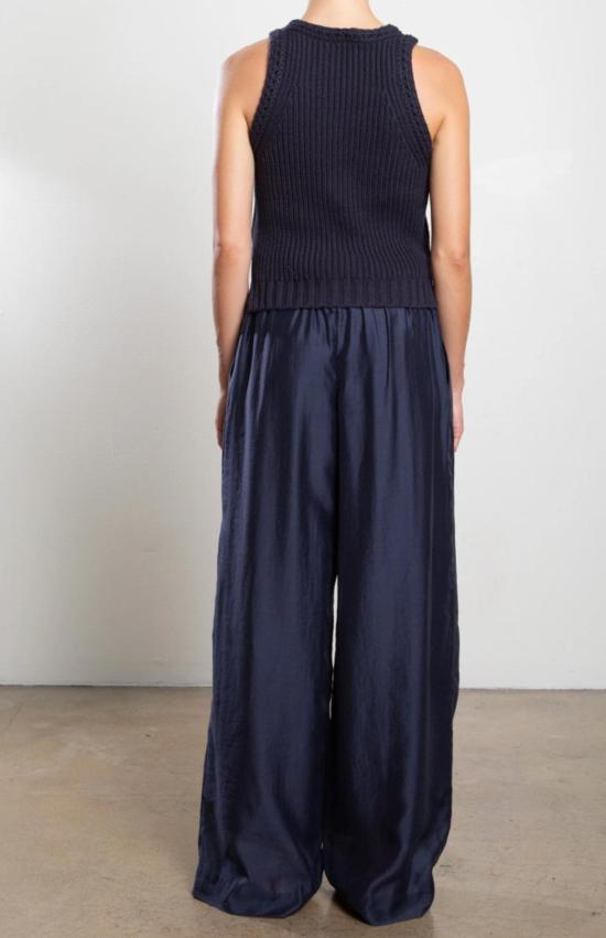  Pharaoh 스트레이트 팬츠 파라오 카티아  네이비 - PHARAOH