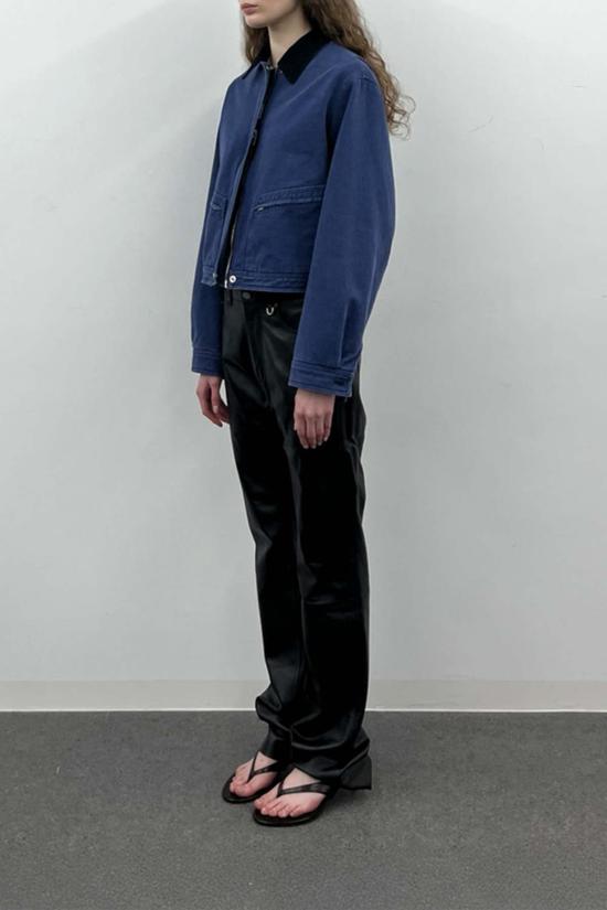  토니웩 봄버 자켓 토니왁 크롭 워크 재킷 워시드 블루 - TONYWACK