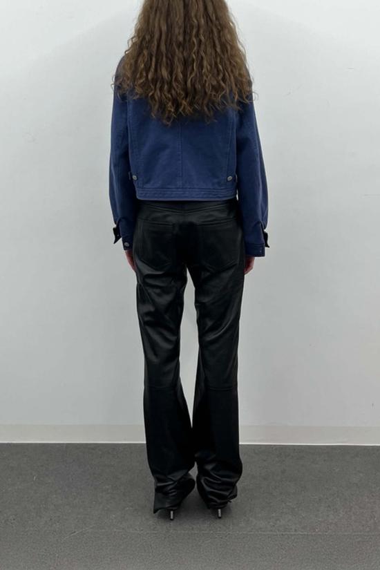  토니웩 봄버 자켓 토니왁 크롭 워크 재킷 워시드 블루 - TONYWACK