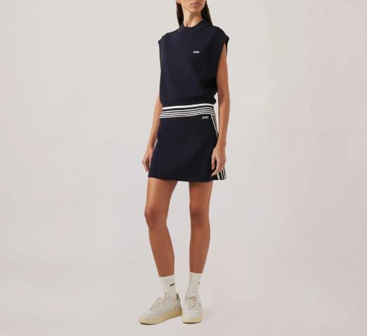 26SS 오트리 숏 스커트 SKPW031B KNIT BLUE - AUTRY