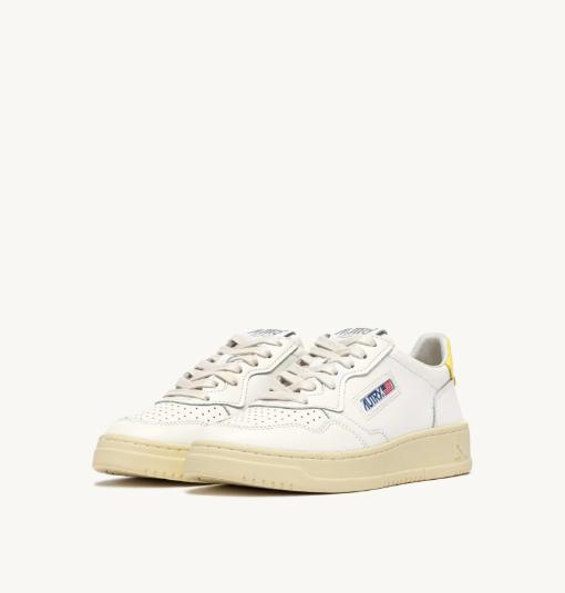 26SS 오트리 메달리스트 로우 스니커즈 AULWLL 09 LEAT LEAT WHT LEMOM - AUTRY