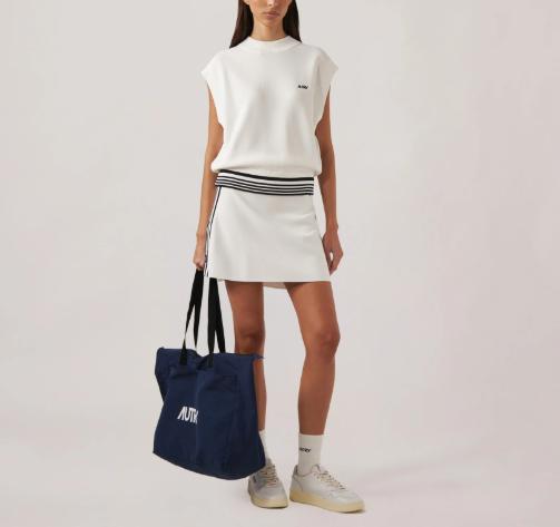 26SS 오트리 숏 스커트 SKPW031W KNIT WHITE - AUTRY