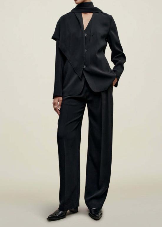  칼마이어 머플러/스카프 제이미 스카프 블레이저 블랙 - KALLMEYER