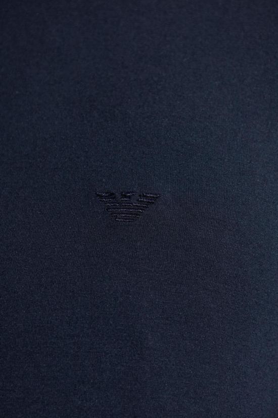  엠포리오 아르마니 반팔 티셔츠 언더웨어 티셔츠 네이비 - EMPORIO ARMANI