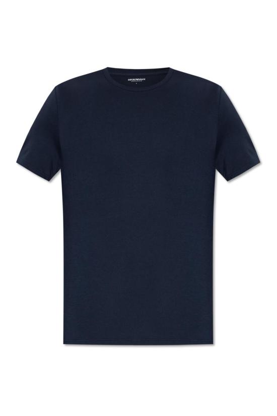  엠포리오 아르마니 반팔 티셔츠 언더웨어 티셔츠 네이비