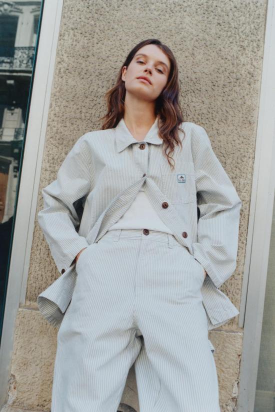  르몽생미셸 자켓 르 몽 생 미셸 바메 스트라이프 워크 재킷 - LE MONT ST MICHEL