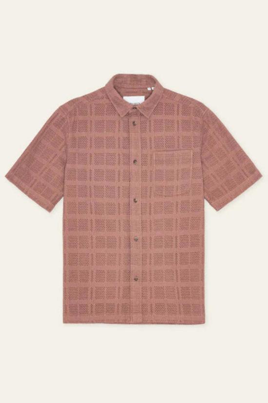  레듀 반팔 셔츠 Les Deux Charlie Ss 셔츠 코냑