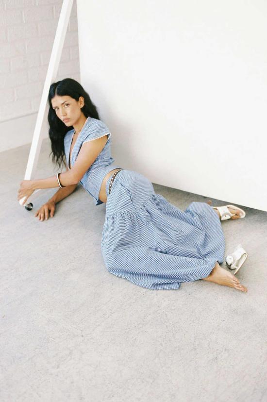  Bronze Age 롱 스커트 청동기 시대 필드  오션 깅엄 - OTHER BRANDS