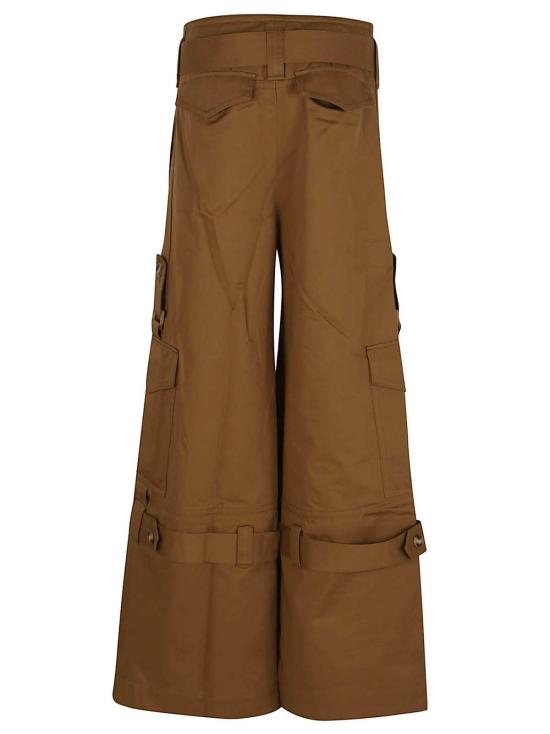  짐머만 팬츠 비스킷 코튼 카고  카키 - ZIMMERMANN