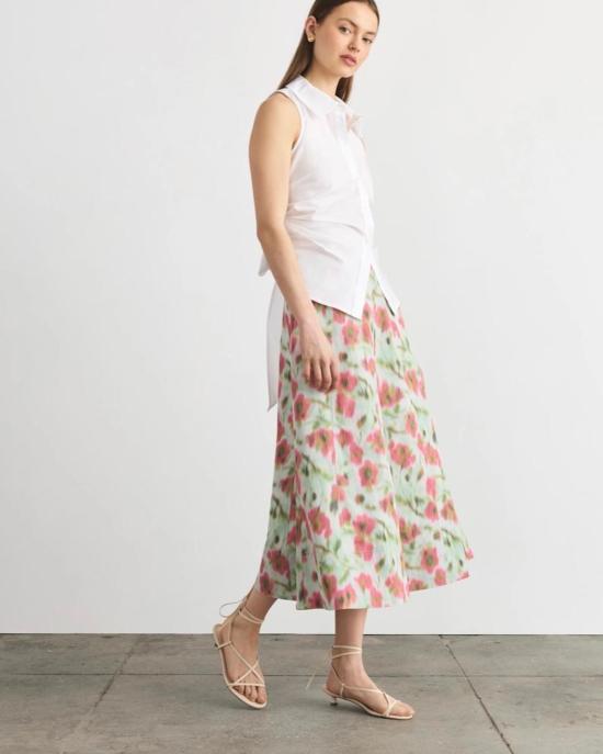  타냐 테일러 블라우스 한나 탑 옵틱 화이트 - TANYA TAYLOR