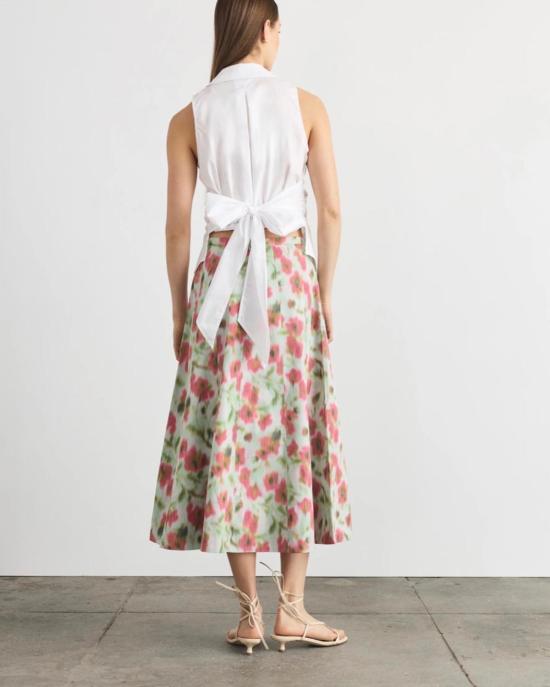  타냐 테일러 블라우스 한나 탑 옵틱 화이트 - TANYA TAYLOR