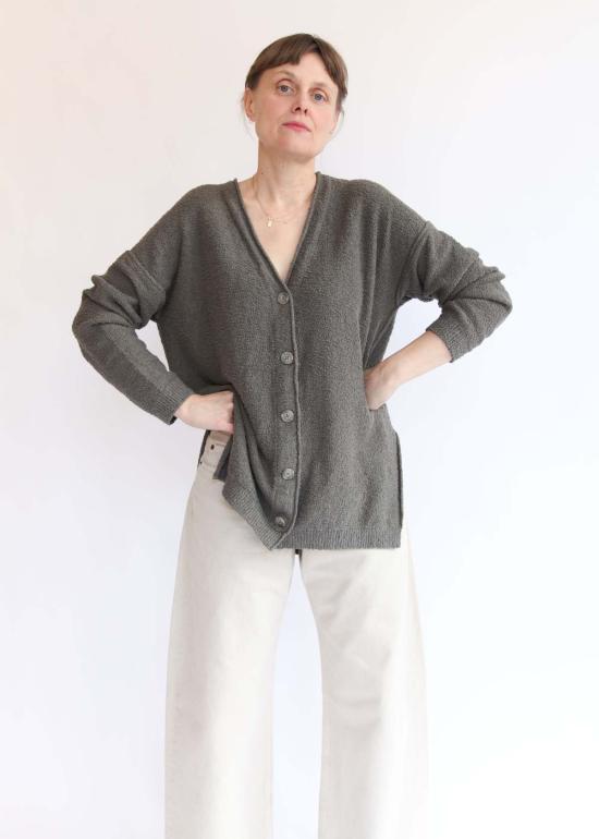  로렌 마누지안 가디건 로렌 마누기안 부클 - LAUREN MANOOGIAN