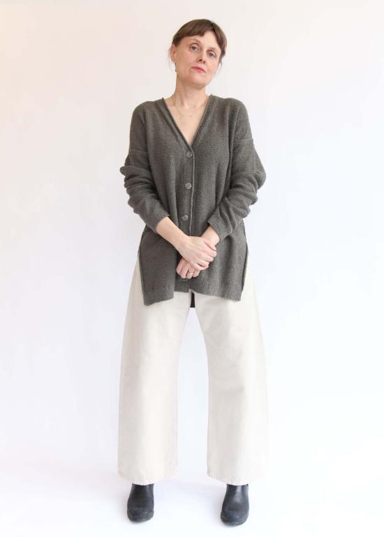  로렌 마누지안 가디건 로렌 마누기안 부클 - LAUREN MANOOGIAN