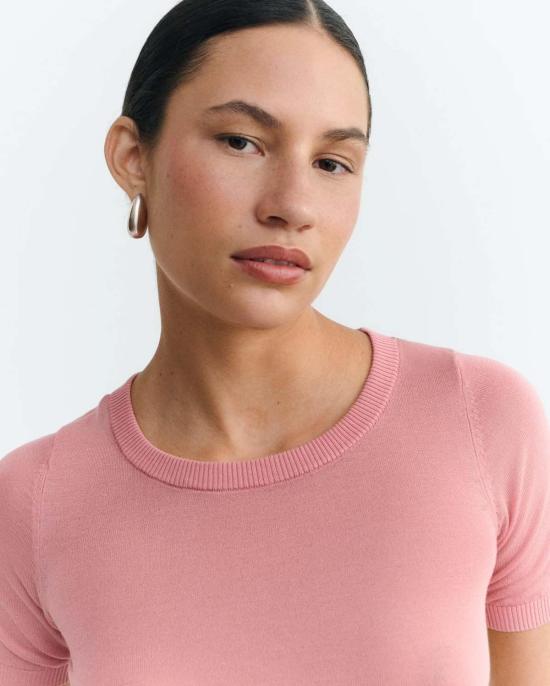  띵킹 뮤 블라우스 씽킹뮤 시스루 니트 탑 - THINKING MU