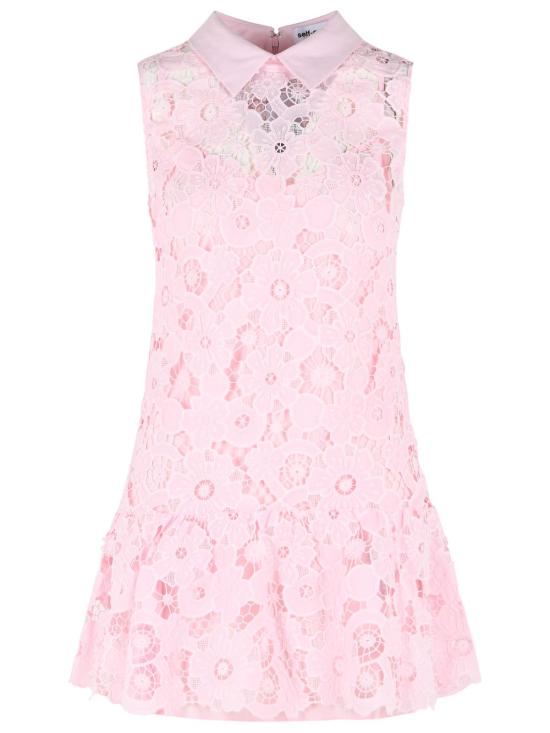 26SS 셀프 포트레이트 숏 원피스 SS26 164SA PPINK Pink