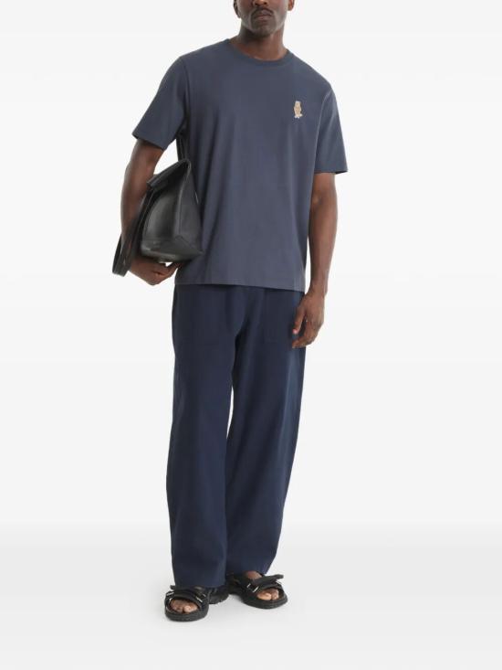 26SS 메종키츠네 반팔 티셔츠 QM00101KJ7025 0422 SHADOW BLUE - MAISON KITSUNE