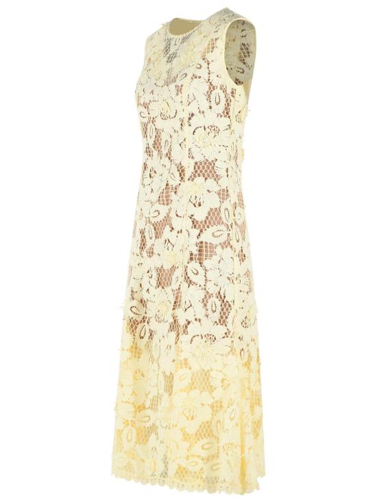 26SS 셀프 포트레이트 미디 원피스 SS26 094M YYELLOW Yellow - SELF PORTRAIT