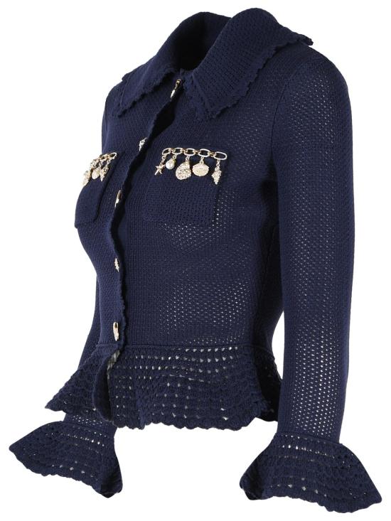 26SS 셀프 포트레이트 가디건 SS26 048C NNAVY Navy - SELF PORTRAIT