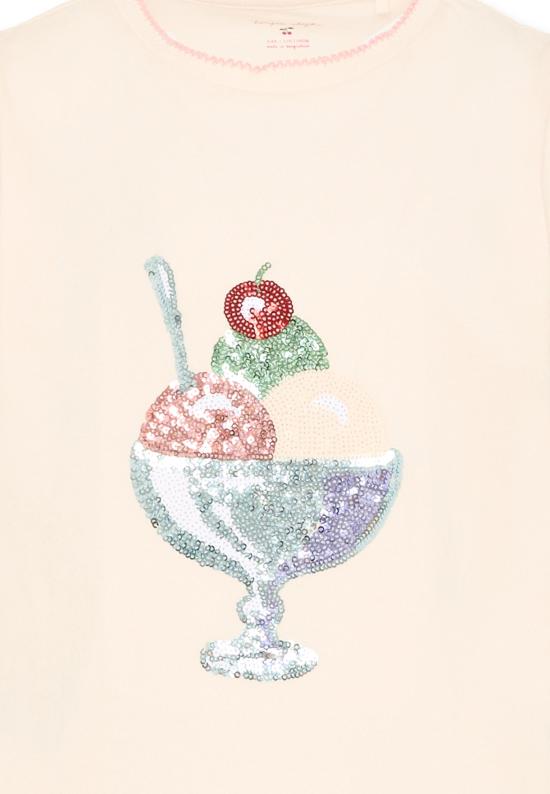 26SS [키즈] 콩제 슬래드 티셔츠 KS104804 BUTTERCREAM IVORY - KONGES SLOEJD