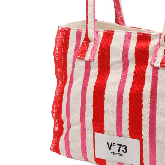 26SS 브이73 토트백 73BS9MV02R ROSSO MULTICOLOR Red - V73