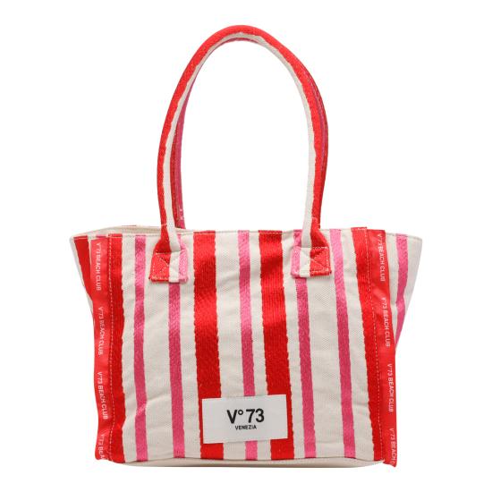 26SS 브이73 토트백 73BS9MV02R ROSSO MULTICOLOR Red