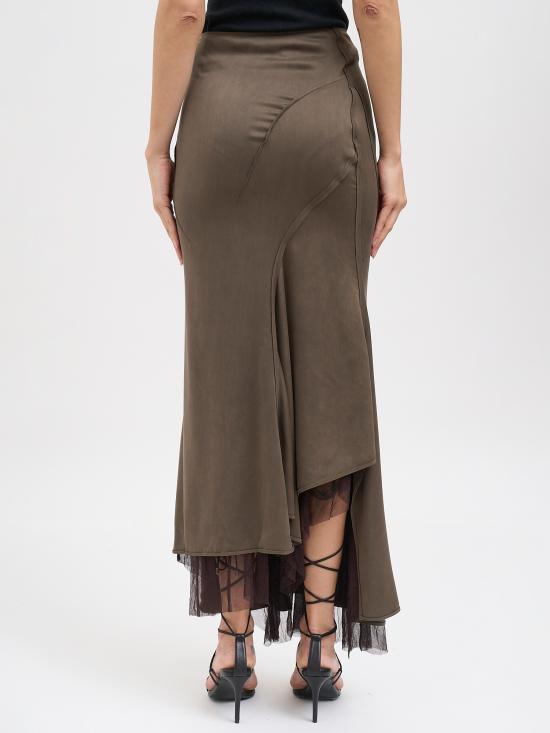26SS 예후아판 롱 스커트 N10100GREYBROWN Brown - YEHUAFAN