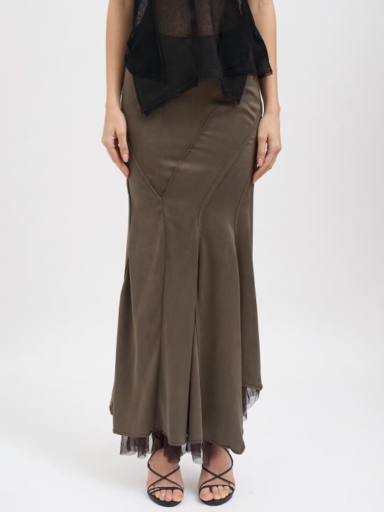26SS 예후아판 롱 스커트 N10100GREYBROWN Brown - YEHUAFAN