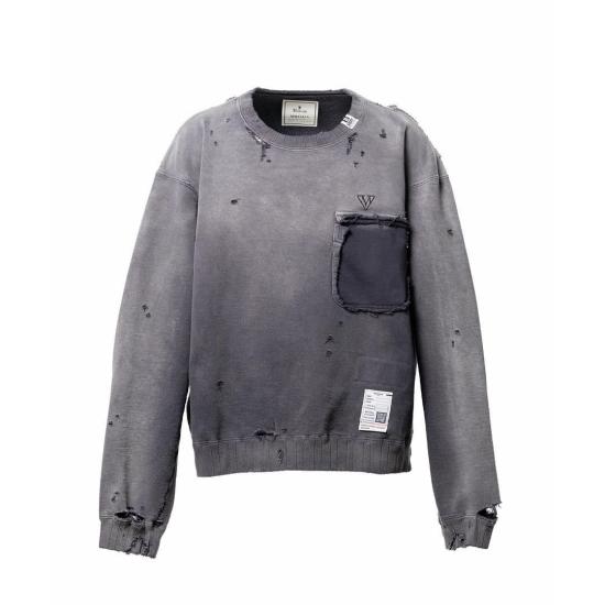 26SS 메종 미하라 야스히로 긴팔 티셔츠 J16PO722 BLACK DOM