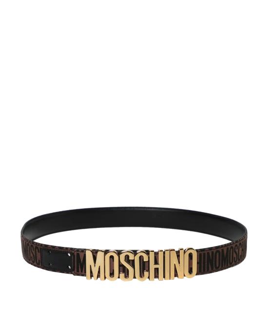 26SS 모스키노 가죽 벨트 8006 8268 1103 MARRONE