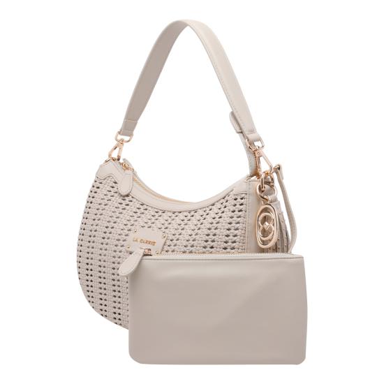 26SS 라캐리 숄더백 161MDB176SYN IVO White - LA CARRIE