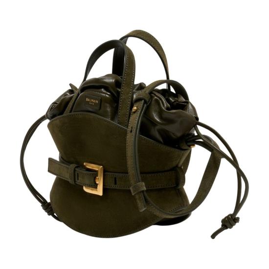 26SS 발망 토트백 GN0DP017LSDD 7AS green - BALMAIN