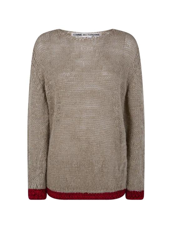 26SS 꼼데가르송 스웨터 GQ N007 ECRU - COMME DES GARCONS