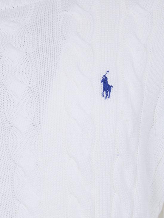 26SS 폴로 랄프로렌 로고 자수 케이블 니트 스웨터 710 775 885 033 WHITE - POLO RALPH LAUREN