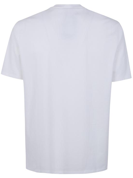 26SS 엠포리오 아르마니 반팔 티셔츠 EM004583 AF13669 M0306 OFF WHITE EAGLE LOGO - EMPORIO ARMANI