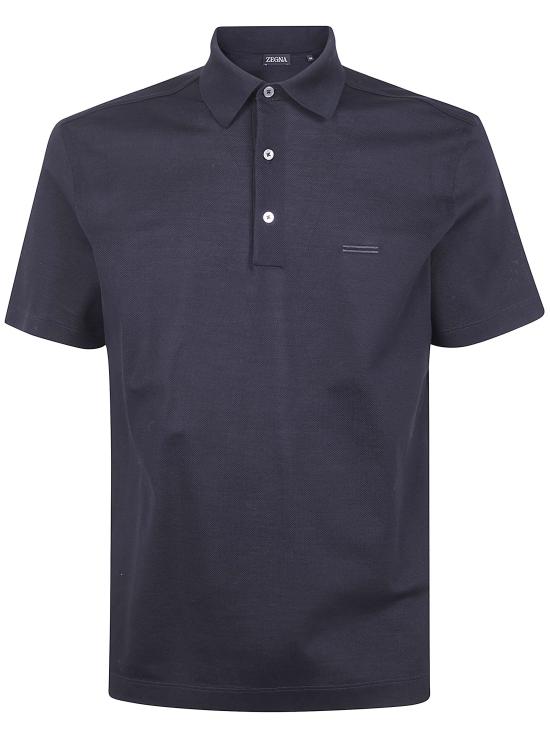 26SS 에르메네질도제냐 폴로 티셔츠 UH348A3 H794 K09 BLACK - ERMENEGILDO ZEGNA