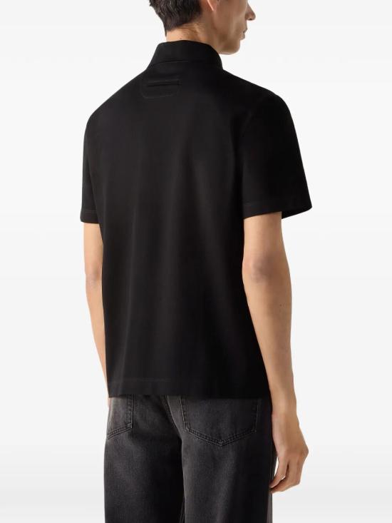 26SS 에르메네질도제냐 폴로 티셔츠 UH348A3 H794 K09 BLACK - ERMENEGILDO ZEGNA
